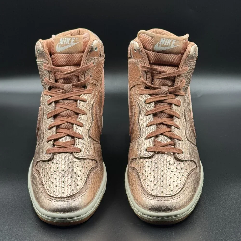 Wmns Nike Dunk Sky High Cut Out Premium 'Metallic Red Bronze'